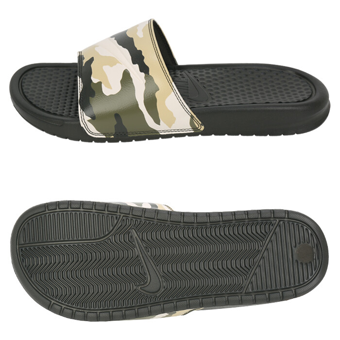 nike slippers camouflage